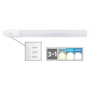 NEON LINEARE IN VETRO A LED CAMBIA TONO 18W = 130W - mm 1200 x Ø 26  - NOVAITALIA
