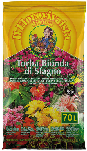 TORBA BIONDA DI SFAGNO IL FLOROVIVAISTA lt. 70