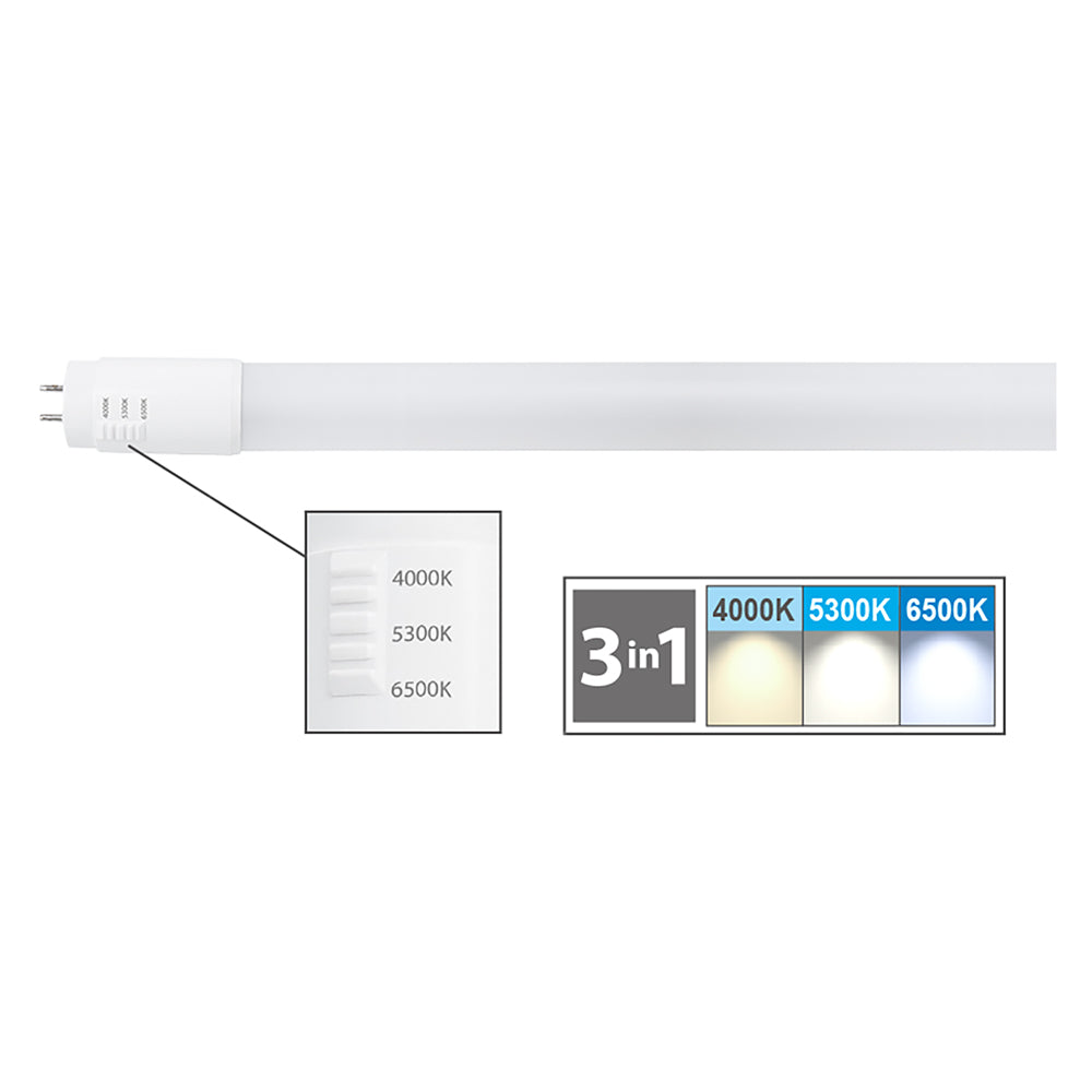 NEON LINEARE IN VETRO A LED CAMBIA TONO 10W = 76W - mm 600 x Ø 26  - NOVAITALIA