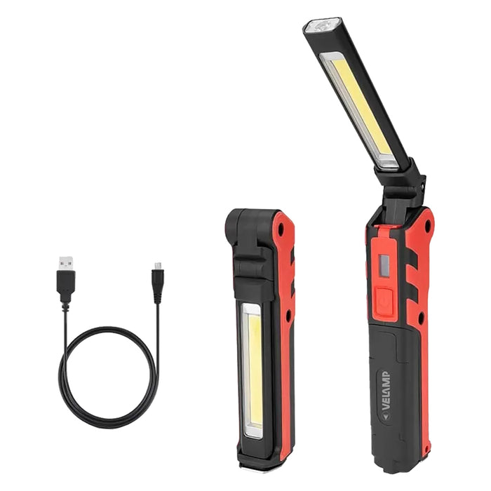 LAMPADA PORTATILE RICARICABILE led 5W (luce) + 3W (torcia)  - VELAMP