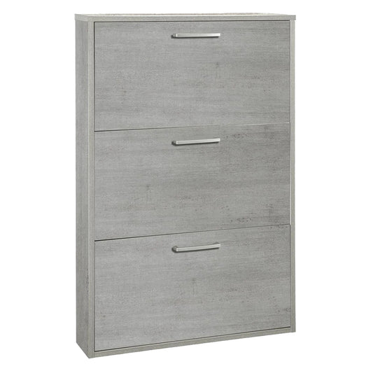 SCARPIERA 3 RIBALTE SINGOLE LINEA 'MEGARA' cm. 15 x 65 x h.105 - cemento  - COMPOSAD