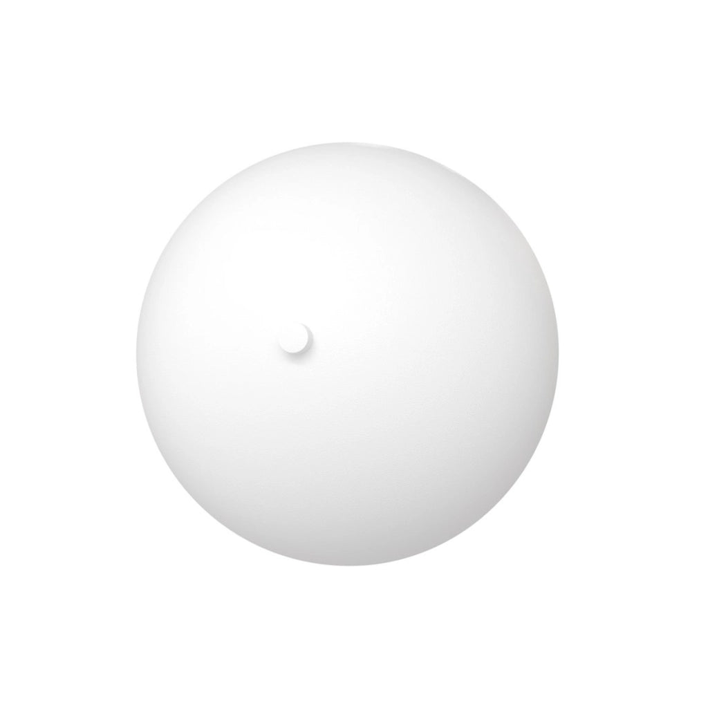 Lampada da parete Mush in acciaio bianco opaco