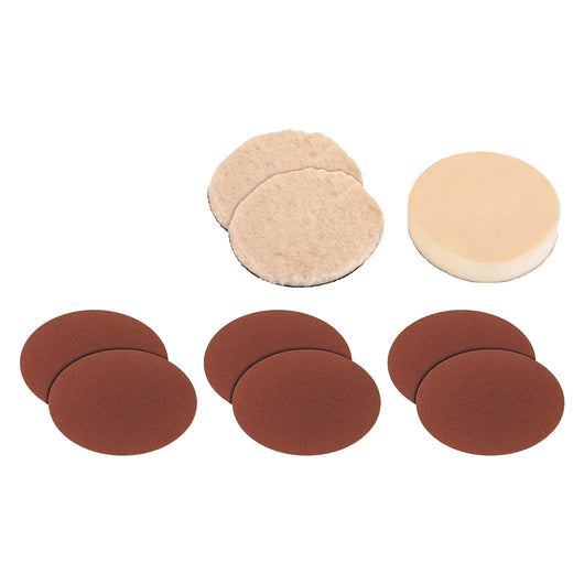 SET ACCESSORI PER LEVIGARE / LUCIDARE Ø mm 180 - 9 pezzi  - EINHELL