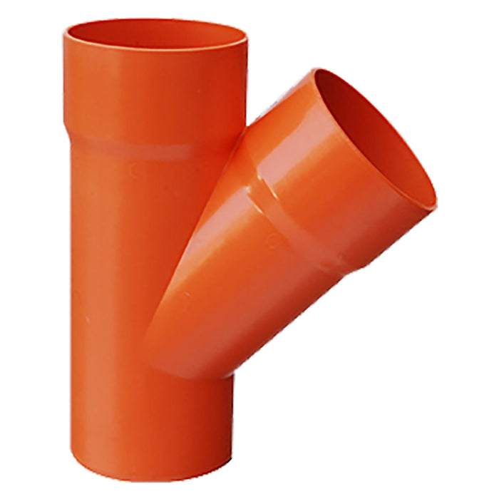 DERIVAZIONE 45 E?  ° IN PVC 45 E?  °  E?E ? 200