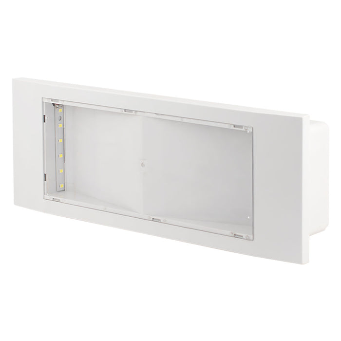 LAMPADA EMERGENZA DA PARETE 'SE' '300 SE' 2W / led - cm.29,3 x 10,2 x 5,5 - 130 lumen  - NOVAITALIA