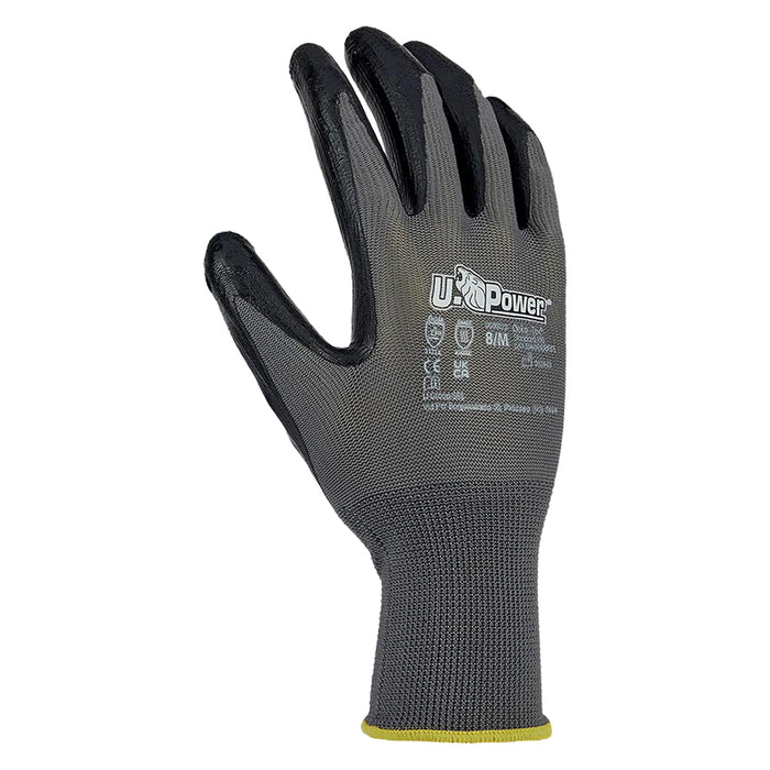 GUANTI NITRILE/POLIESTERE 'VALZER' Tg. 9- 12 coppia  - UPOWER