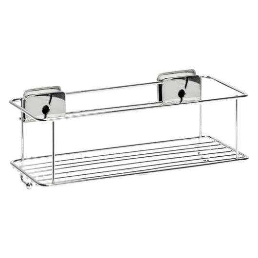 CESTELLO PER DOCCIA RIPIANO SINGOLO SERIE 'GRIP' cm 26 x 11,3 x h.12  - METAFORM