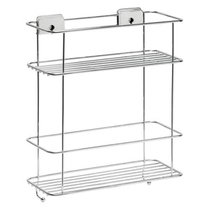 CESTELLO PER DOCCIA RIPIANO DOPPIO SERIE 'GRIP' cm 26 x 11,3 x h.32  - METAFORM