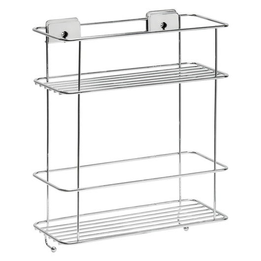 CESTELLO PER DOCCIA RIPIANO DOPPIO SERIE 'GRIP' cm 26 x 11,3 x h.32  - METAFORM