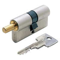 CILINDRO SAGOMATO PER POMOLO 'R6 EXTRA S' mm 30+10+30 = 70 nichelato (35+35)  - ISEO