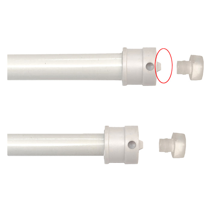 STANGHETTA A MOLLA 'ONLY ONE' UNIVERSALE cm. 27/36 - bianca- 10 coppia