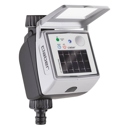 CENTRALINA PER IRRIGAZIONE DA RUBINETTO 'TEMPO MYACQUASOLAR' Art. 8497 - 2 programmi al giorno  - CLABER