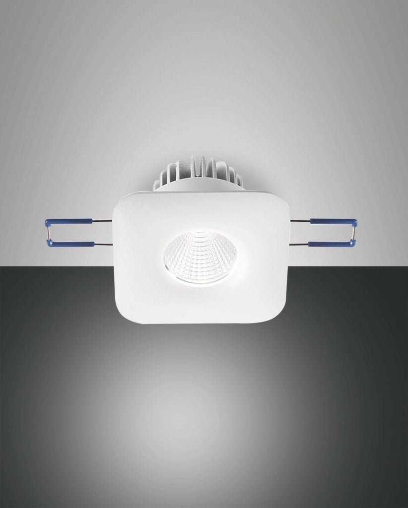 SIGMA SYSTEM INCASSO BIANCO QUADRATO FISSO A LED 7W 3000K 800LM IP40