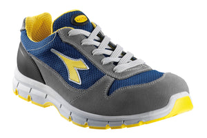 Diadora SCARPE ANTINFORTUNISTICA BASSE S1P SRC RUN TEXTILE LOW Col. Grigio/Blu Mis. 43