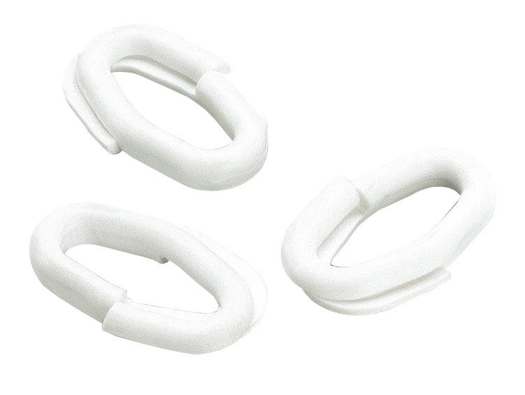 ANELLI GIUNZIONE BIANCHI pz.50 PER CATENA Segnaletica BIANCO ROSSA