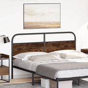 vidaXL Testiera Rovere Fumo 150 cm in Acciaio e Legno Multistrato
