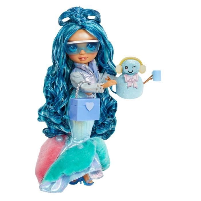 Rainbow High - Winter Wonderland - Blu - Rivela il tuo colore - Crea il tuo pupazzo di neve - Dai 4 anni in su