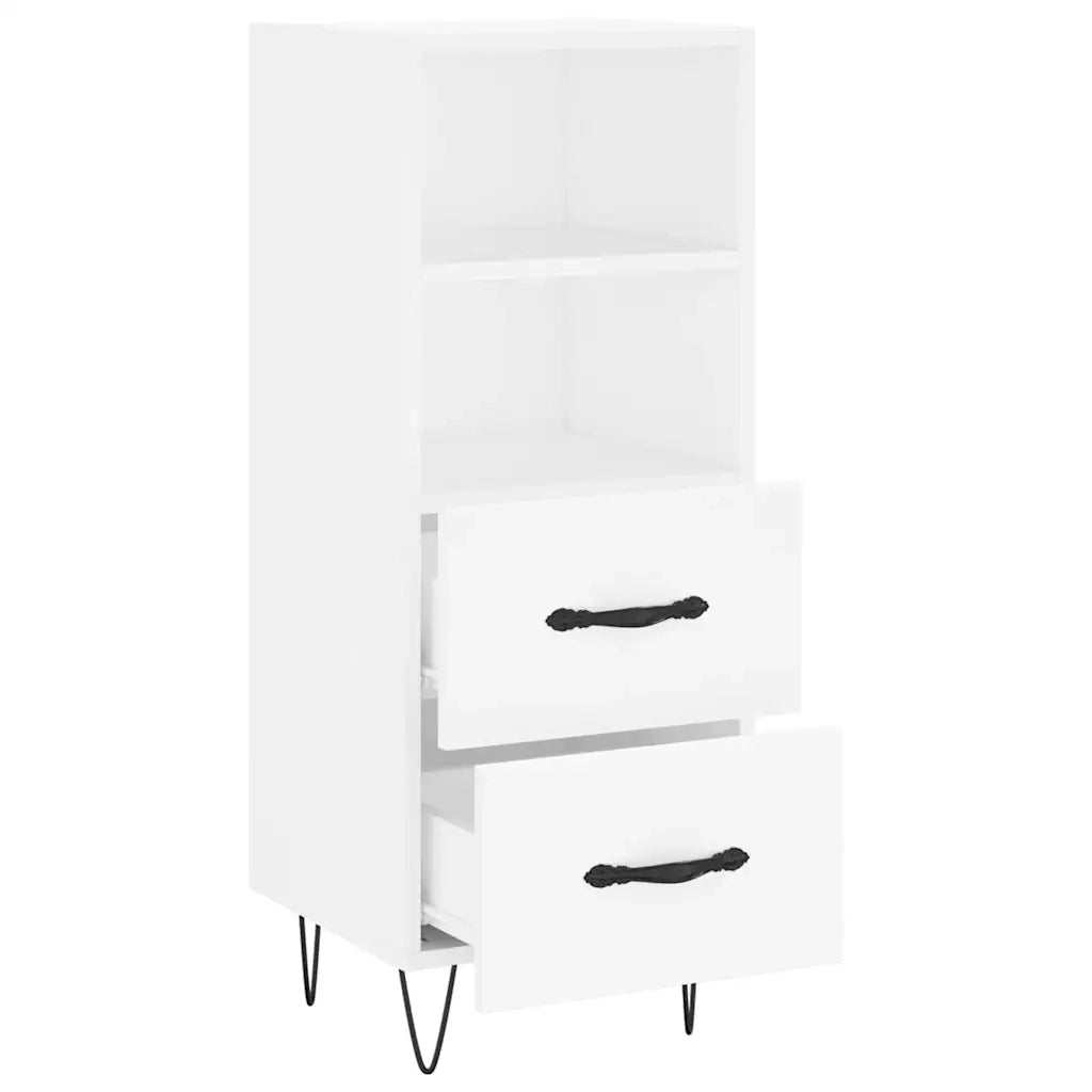 Credenza | Madia | Buffet da pranzo | Armadio da pranzo Bianca 34,5x34x90 cm in Legno Multistrato