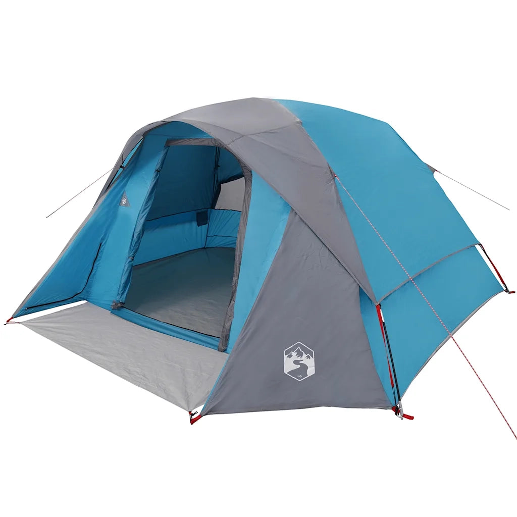 Tenda Familiare Cabina per 6 Persone Blu Impermeabile 4009563