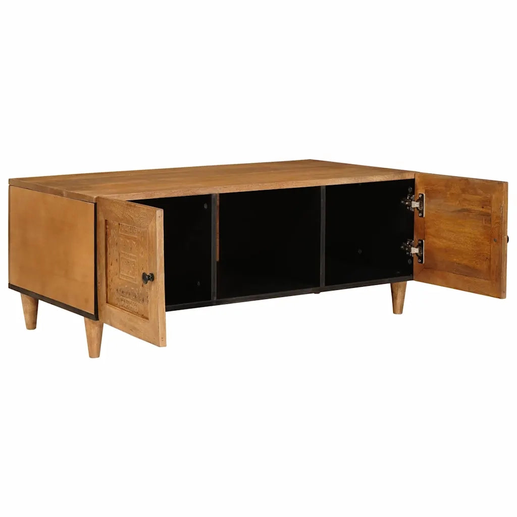 vidaXL Tavolino da salotto con porta Marrone chiaro 100 x 54 x 40 cm