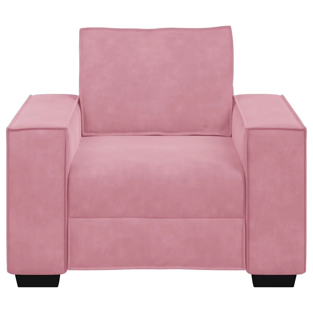 Divano Sedia Rosa 100x78x84 cm Velluto 4105003
