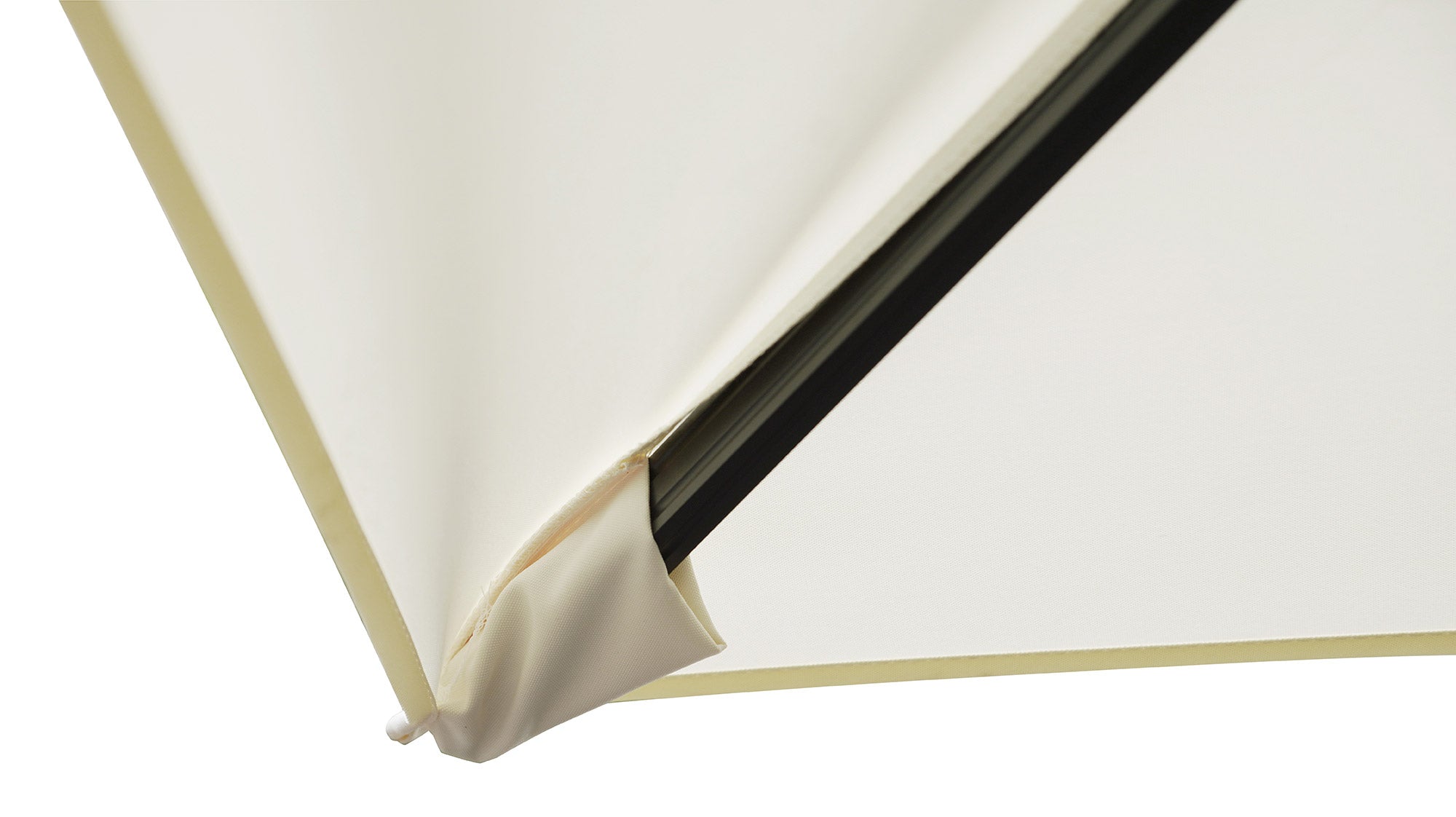 Ombrellone da Giardino Doppio 3x3m + 3x3m Telo in Polietilene Ecrù