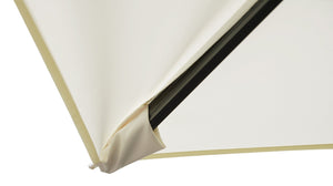 Ombrellone da Giardino Doppio 3x3m + 3x3m Telo in Polietilene Ecrù