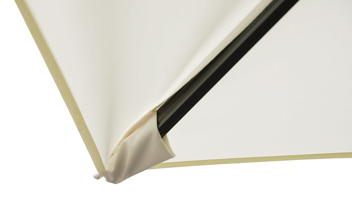 Ombrellone da Giardino Doppio 3x3m + 3x3m Telo in Polietilene Ecrù