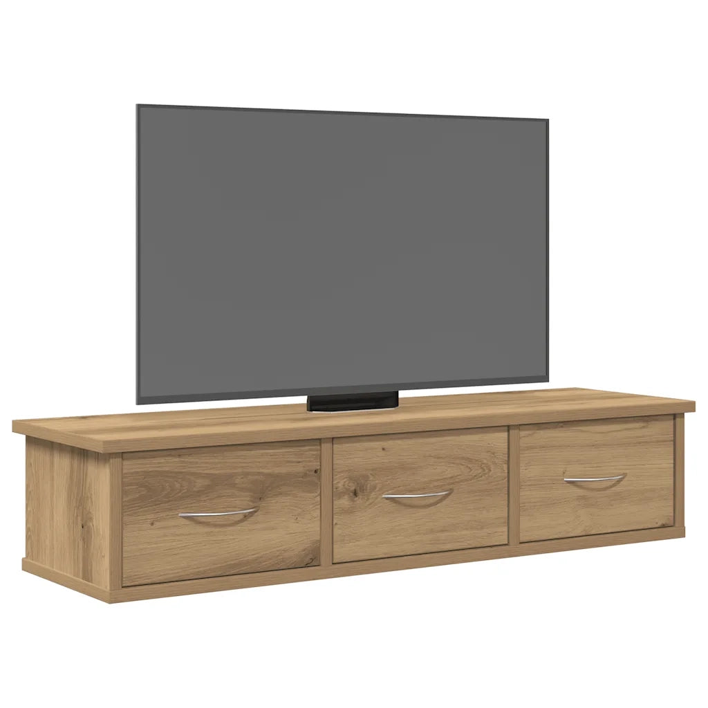 Mobile a Parete Rovere Artigianale 88x26x18,5 cm in Truciolato 855861