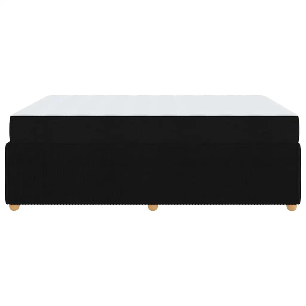vidaXL Struttura letto con materasso Nero 140 x 200 cm Tessuto