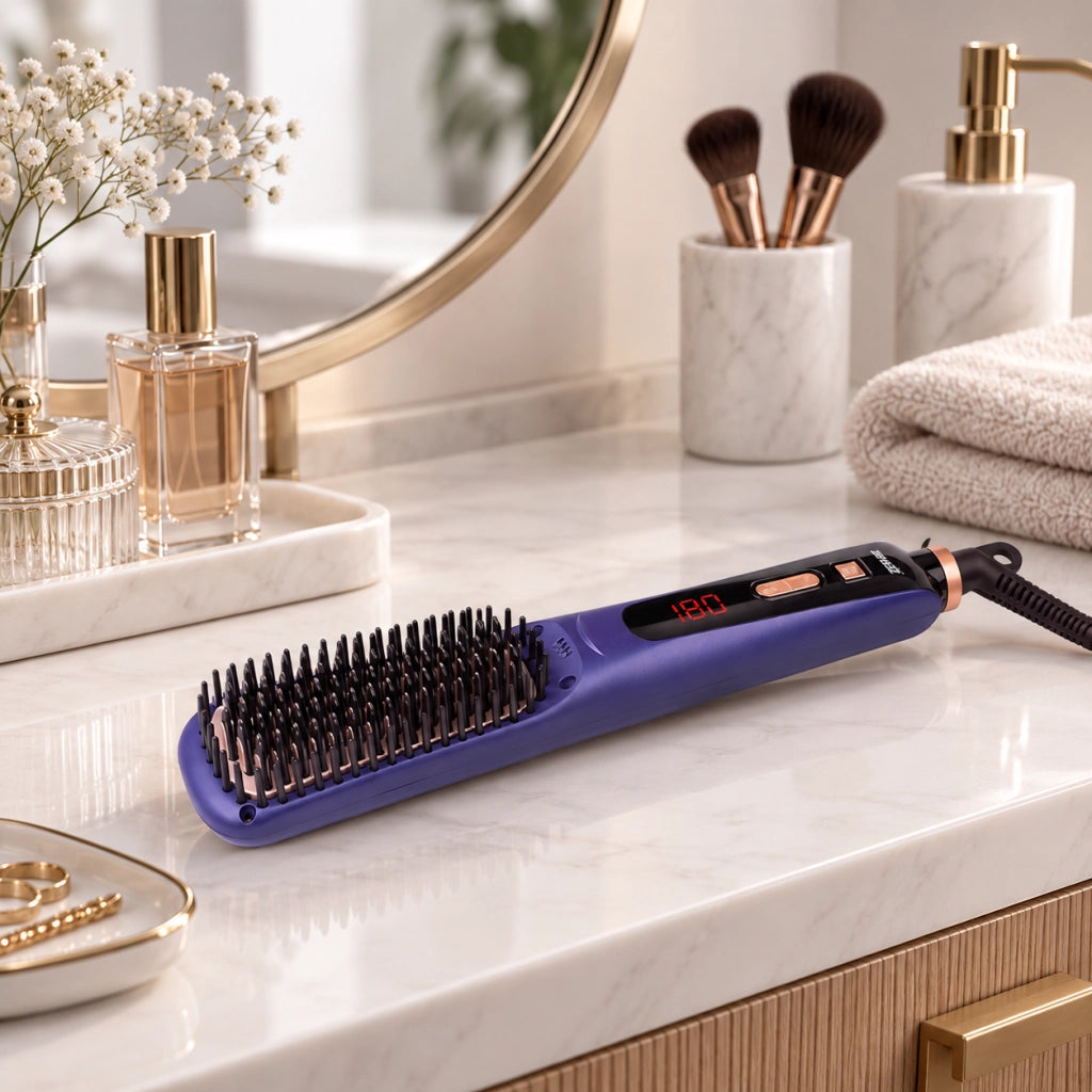 SPAZZOLA LISCIANTE PER CAPELLI 2IN1 ZEPHIR