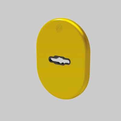 MOSTRINA ESTERNA/INTERNA DOPPIA MAPPA  '4301' SECUREMME Col. Bronzo anodizzato - SECUREMME