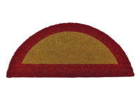 ZERBINO ECOCO SEMICERCHIO CM.40X80 ROSSO SPESSORE MM.18  cm.40x80, spessore mm.18