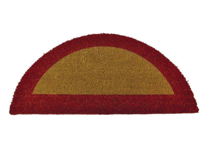 ZERBINO ECOCO SEMICERCHIO CM.40X80 ROSSO SPESSORE MM.18  cm.40x80, spessore mm.18