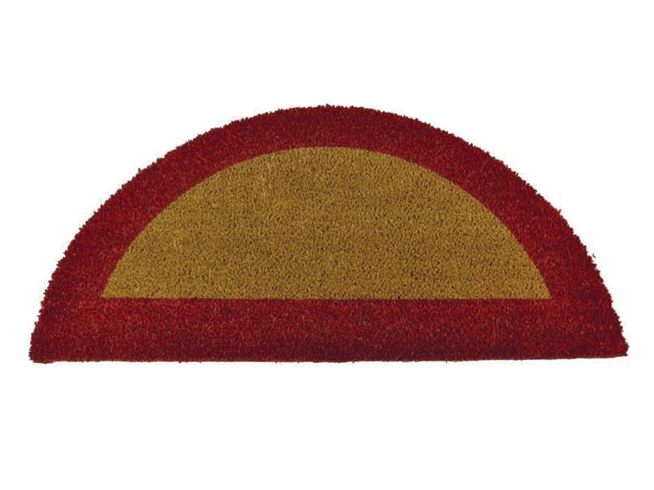 ZERBINO ECOCO SEMICERCHIO CM.40X80 ROSSO SPESSORE MM.18  cm.40x80, spessore mm.18