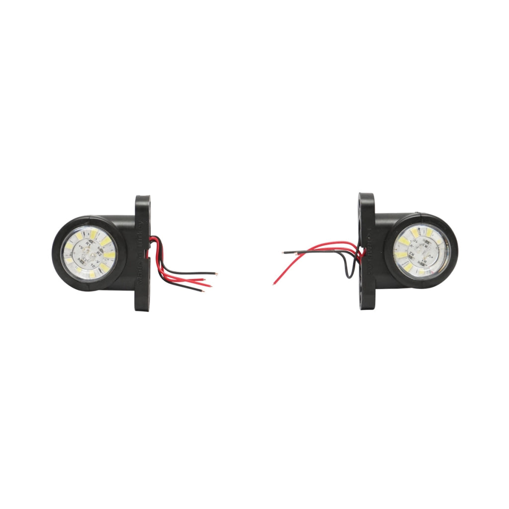Lampada laterale  con LED, 12-24V, rosso-bianco, FR0102 Breckner Germany