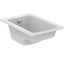 Vasca acrilico rettangolare 120x 70 bianco c seduta graffiata b07