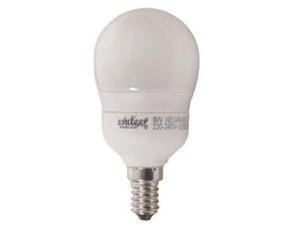 LAMPADA ELETTRONICA A SFERA OPALE E14  9w  E14   2700  °K calda    SYNTESY