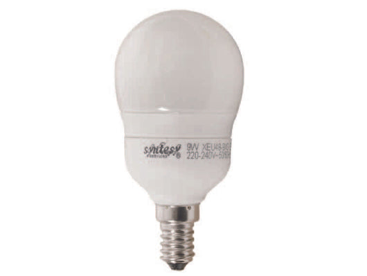 LAMPADA ELETTRONICA A SFERA OPALE E14  9w  E14   2700  °K calda    SYNTESY