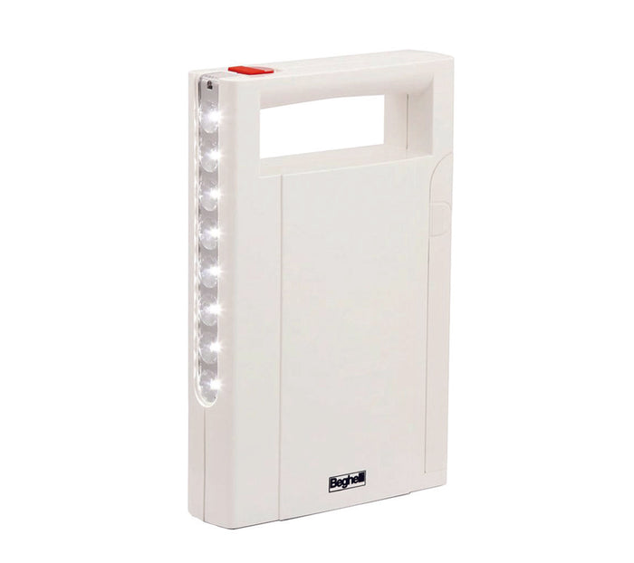 LAMPADA PORTATILE ANTI BLACKOUT RICARICABILE LED ILLUMINA  8 luci da 7 LM  mm.125x193x36h.    BEGHELLI
