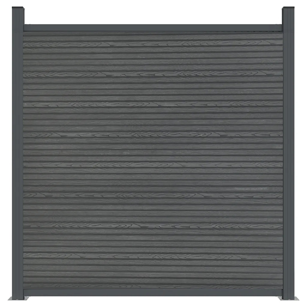 Pannello di Recinzione Grigio 180x186 cm in WPC 4003979