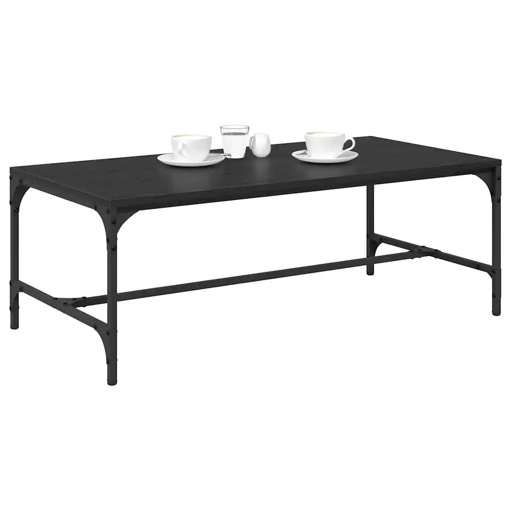 Tavolino da salotto Rovere Nero 100 x 50 x 35 cm
