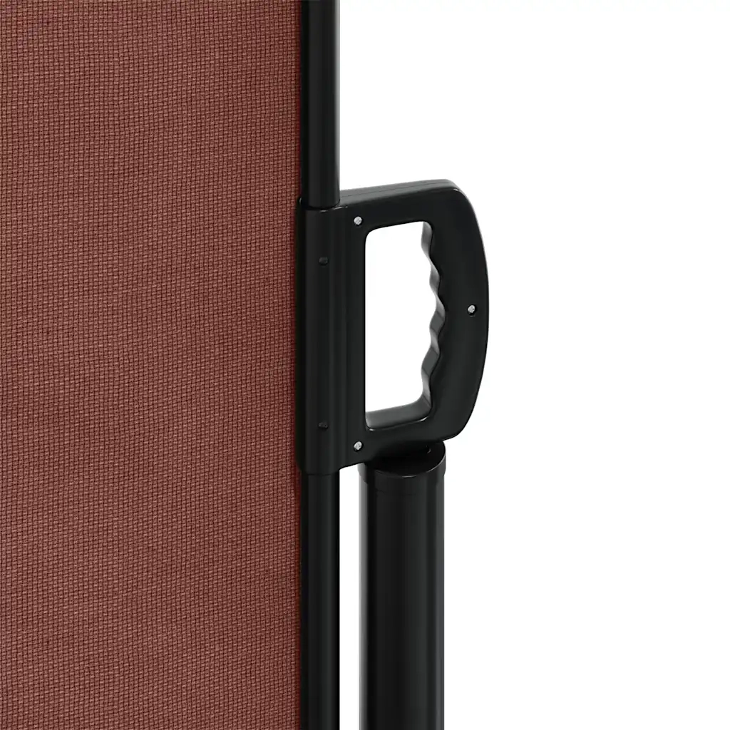 Tenda da Sole Laterale Retrattile Marrone 120x500 cm 4004404