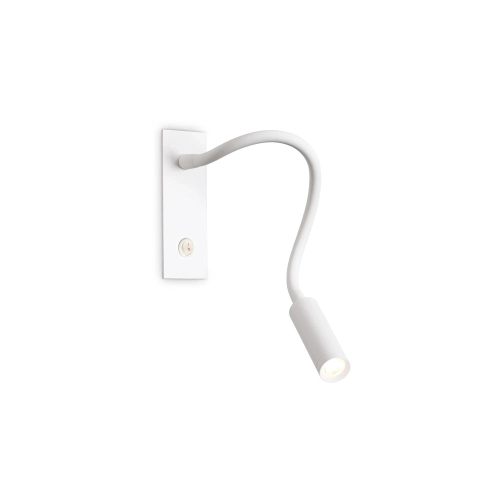 Applique Moderna Io Metallo Bianco Led 3W 3000K Luce Calda