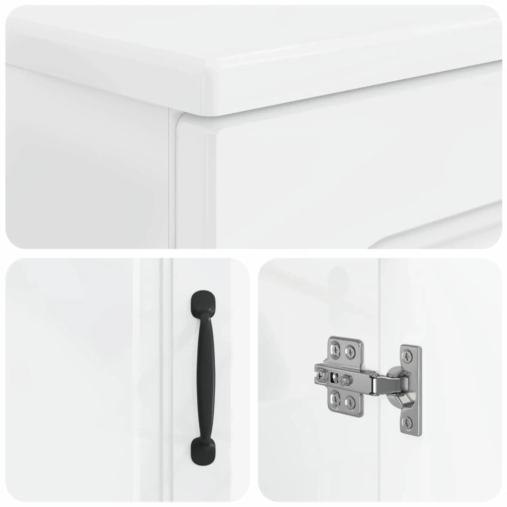 Armadio per Lavabo da Bagno UTRECHT Bianco Lucido 897669