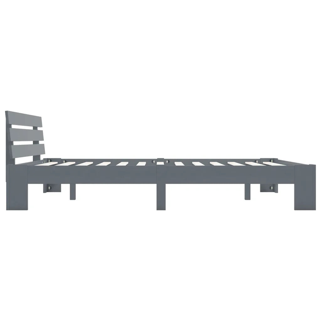 Giroletto Grigio in Legno Massello di Pino 160x200 cm cod mxl 61313