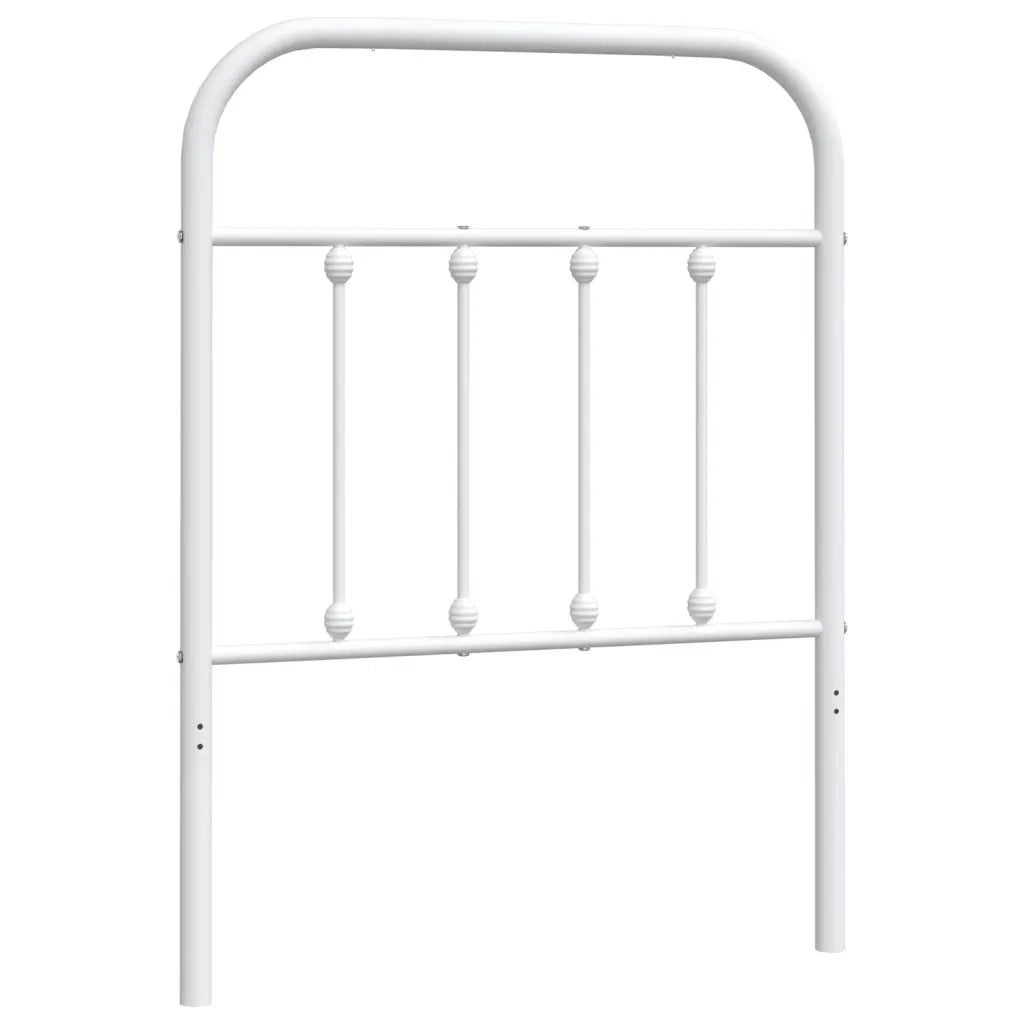 Testiera | Testata di Ricambio in Metallo Bianco 75 cm