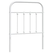 Testiera | Testata di Ricambio in Metallo Bianco 75 cm