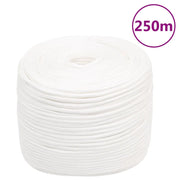 Corda Nautica Completamente Bianca 10 mm 250 m in Polipropilene