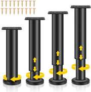 Set di sostegni mobili regolabili - Alzabanchi mobili - Sostegni per cassetti - Sostegni per tavolo - Sostegni per divano - Set da 4 pezzi - Sostegni mobili da tavolo